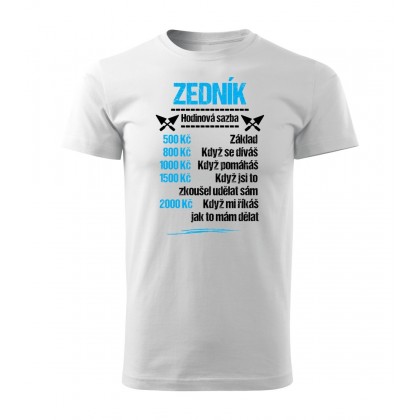 Tričko Zedník - sazba